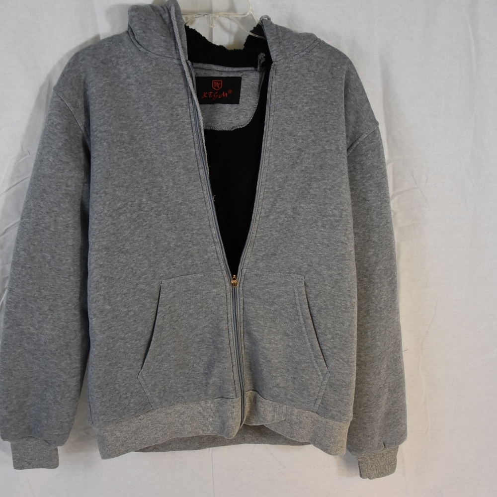 MENS HEAVY ZIPPERED HOODIE